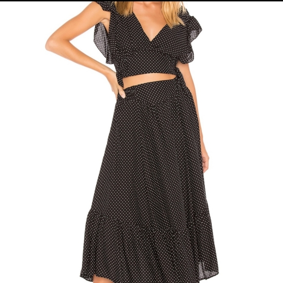 Free People Small Pretty Daze Black+White 2 Piece - Picture 2 of 8